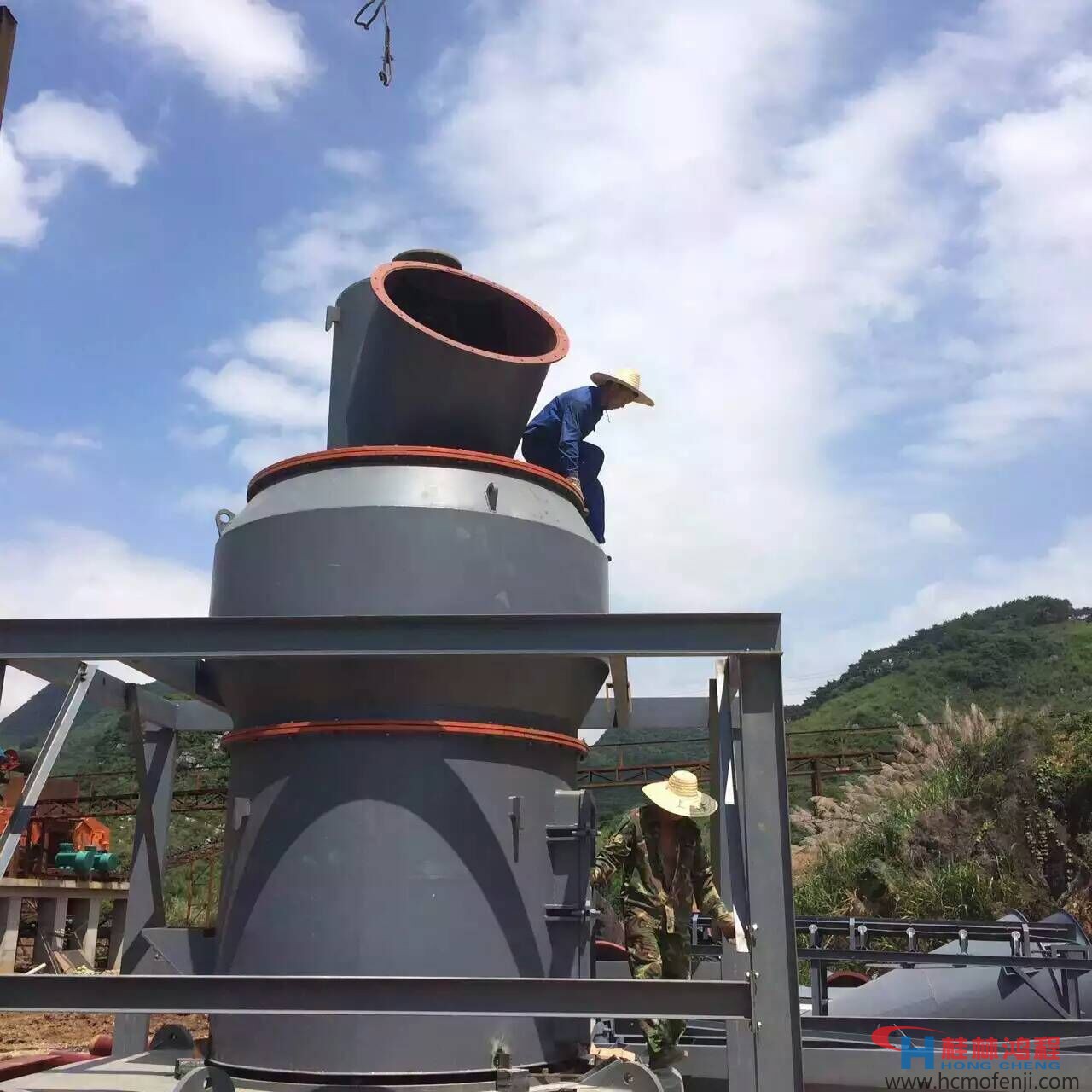 桂林鴻程，大型縱擺磨粉系統，HC1700，HCH980，賀州，碳酸鈣，磨粉機