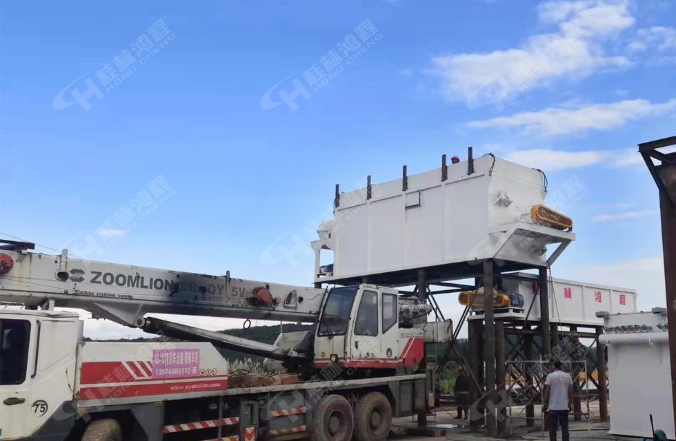 桂林鴻程15噸新型氫氧化鈣生產(chǎn)線湖南客戶(hù)即將完工